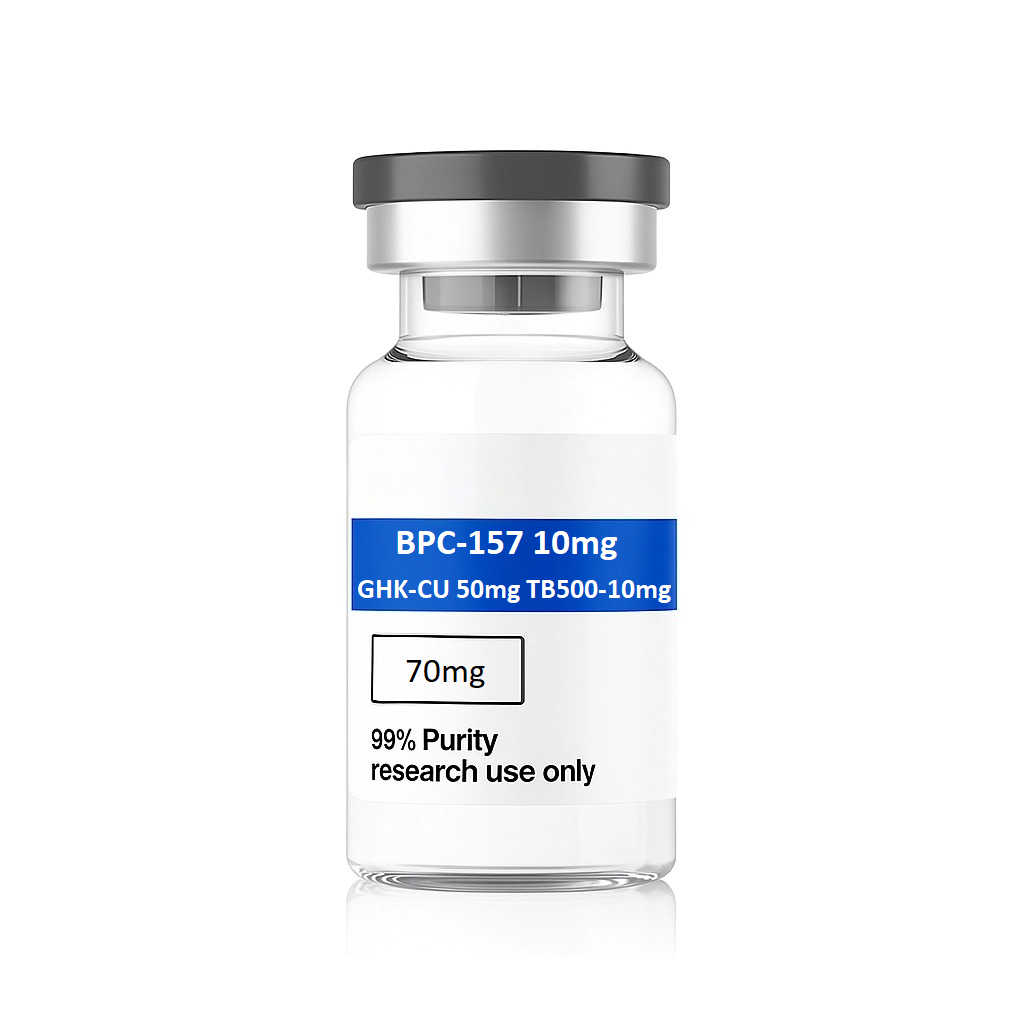 BPC-157-10mg–GHK-CU-50mg–TB500-10mg—70mg bottle